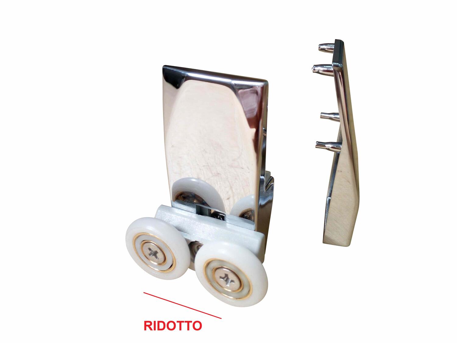 Cuscinetti box doccia: R600/10 Gruppo scorrimento interasse ridotto per box tondo - PZ 1