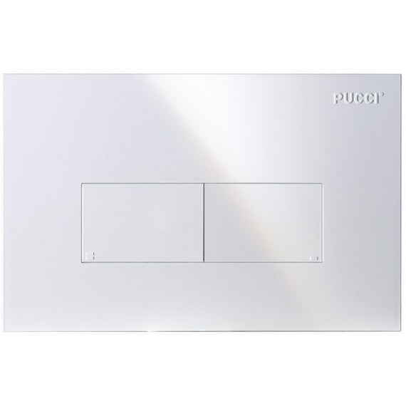 Placca eco linea bianca 4,7 mm per cassetta a incasso Eco Pucci cod.80130560